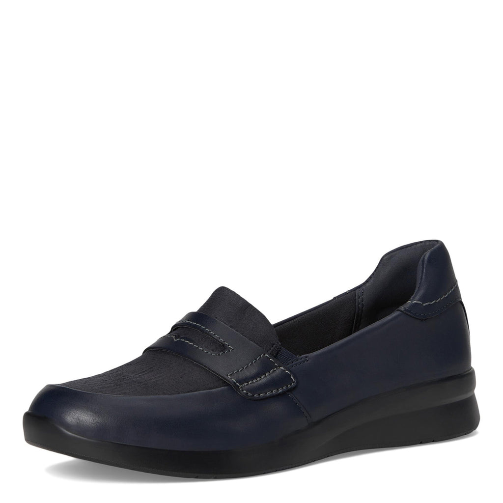 Women's Clarks Ellowyn Penny Loafer NAVY 26180092