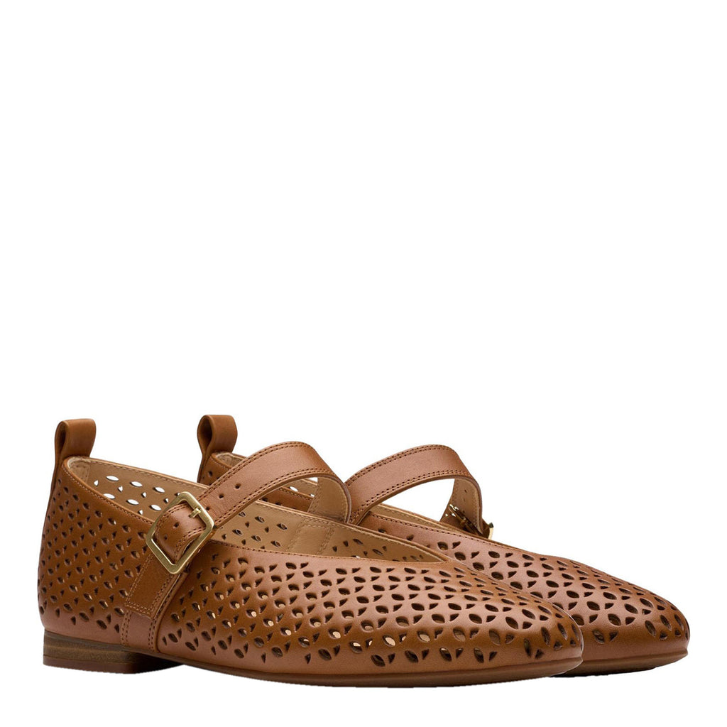 Women's Clarks Fawna Jane Flat TAN 26181228