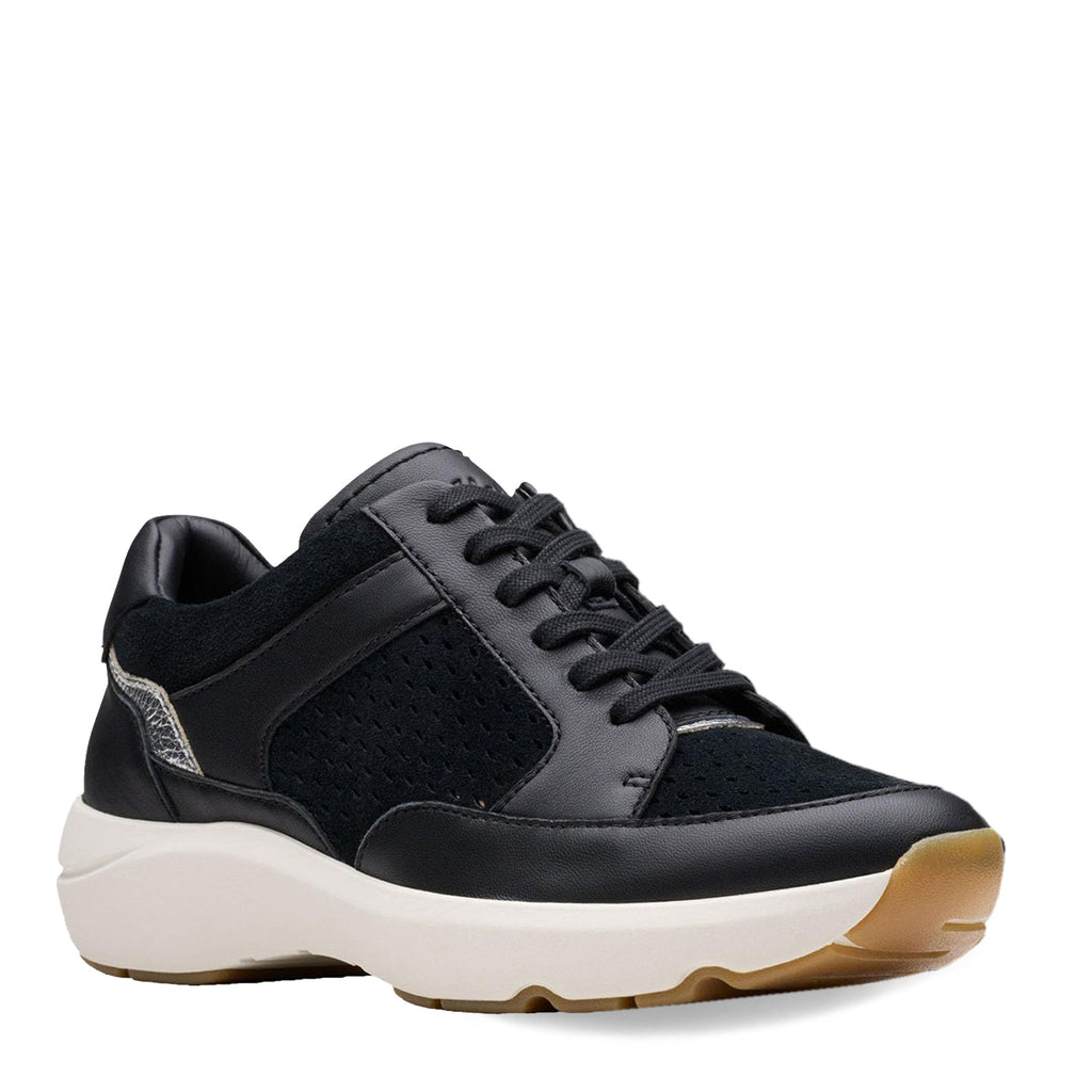 Women's Clarks Tivoli Walk Sneaker BLACK COMBI 26181359