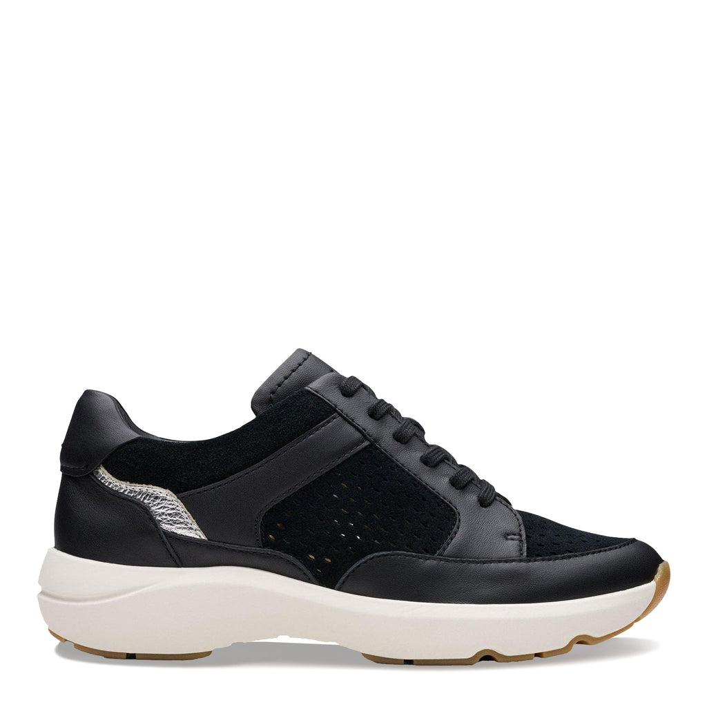 Women's Clarks Tivoli Walk Sneaker BLACK COMBI 26181359