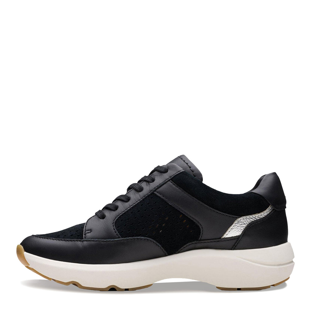 Women's Clarks Tivoli Walk Sneaker BLACK COMBI 26181359