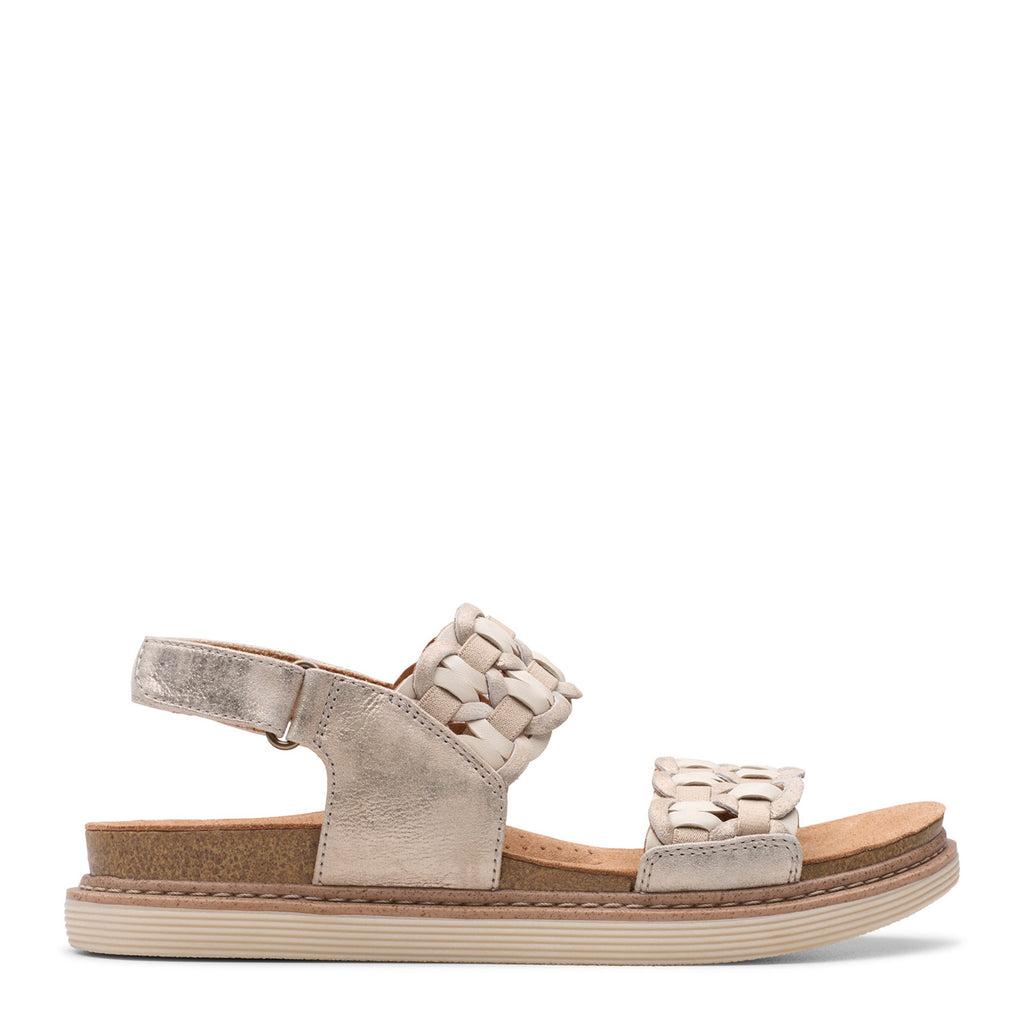 Women's Clarks Arwell Glide Sandal METALLIC COMBI 26181410