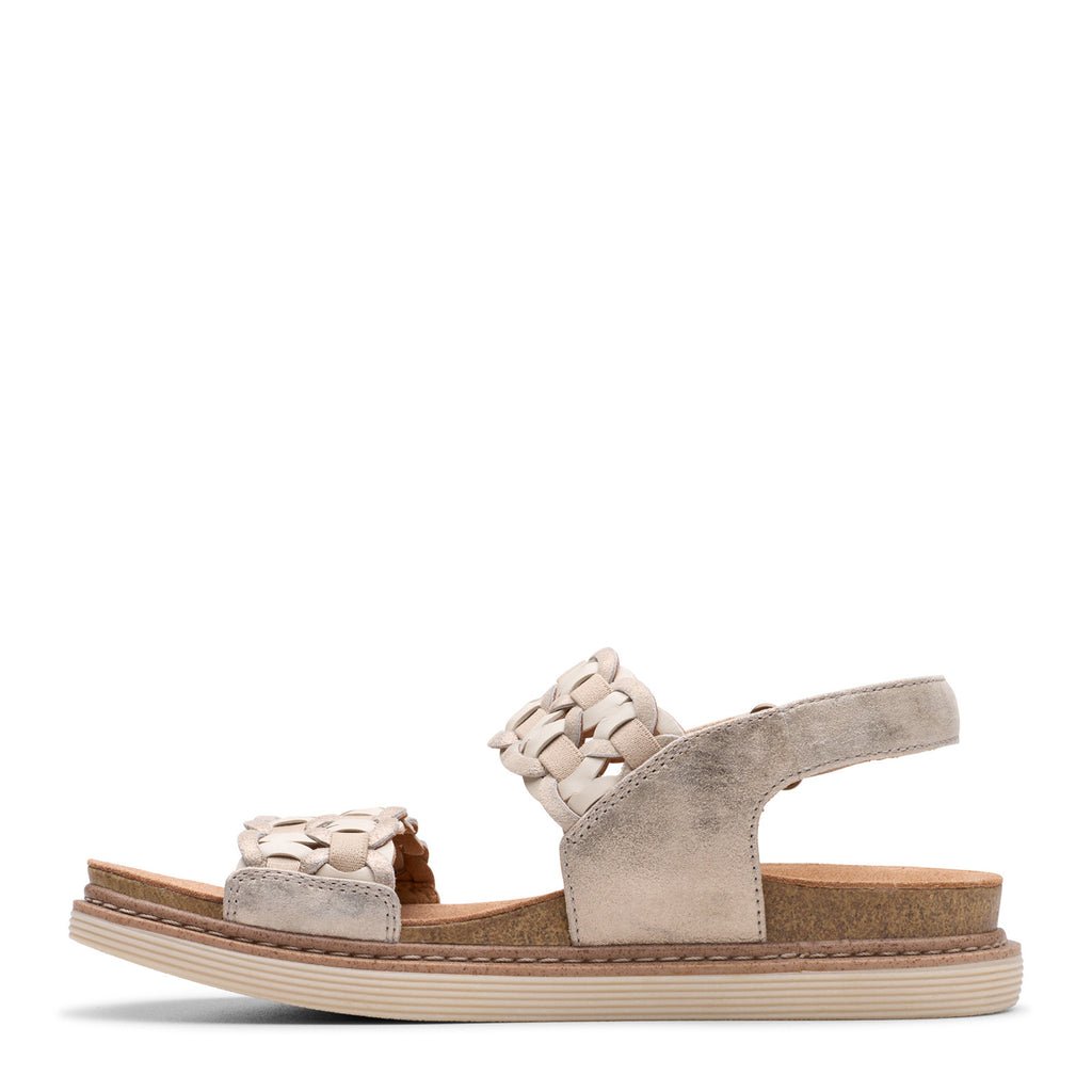 Women's Clarks Arwell Glide Sandal METALLIC COMBI 26181410