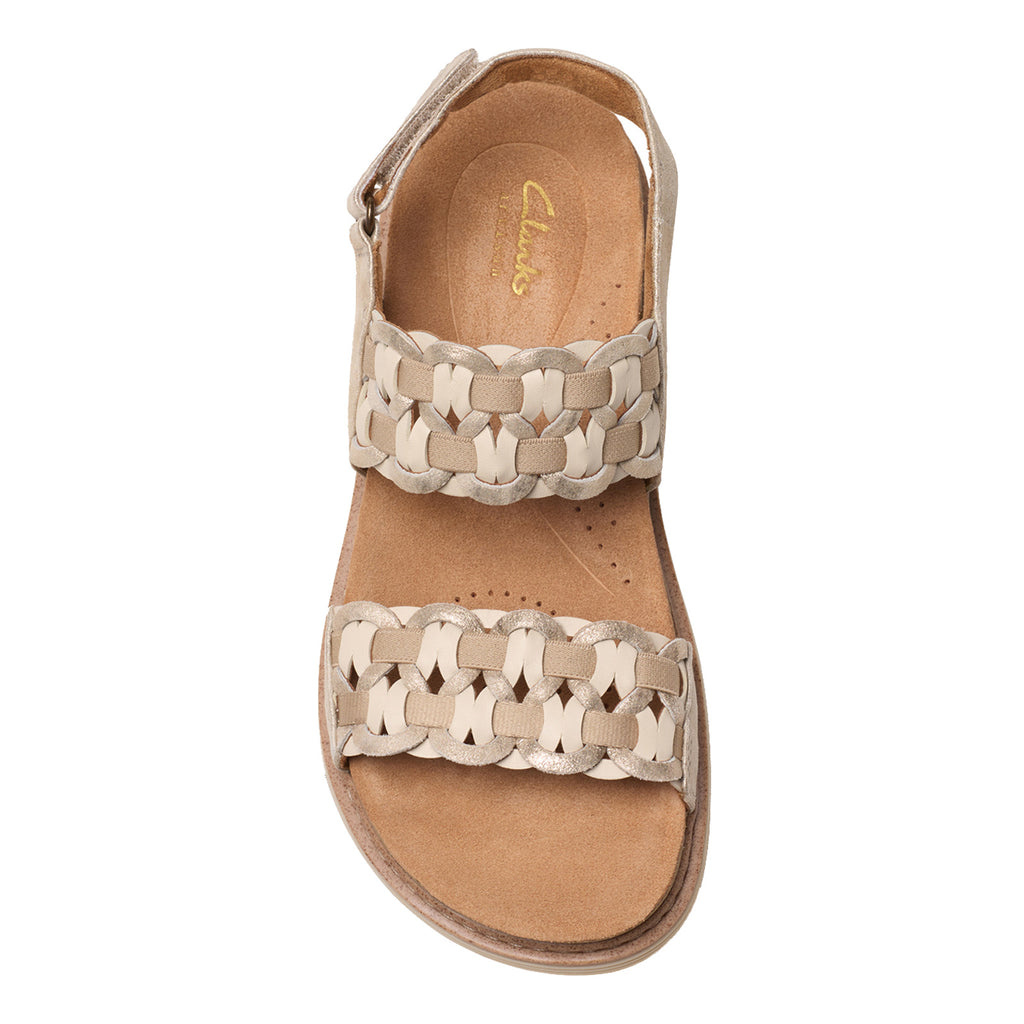 Women's Clarks Arwell Glide Sandal METALLIC COMBI 26181410