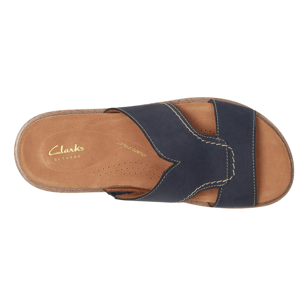 Women's Clarks Arwell Walk Sandal NAVY NUBUCK 26181417