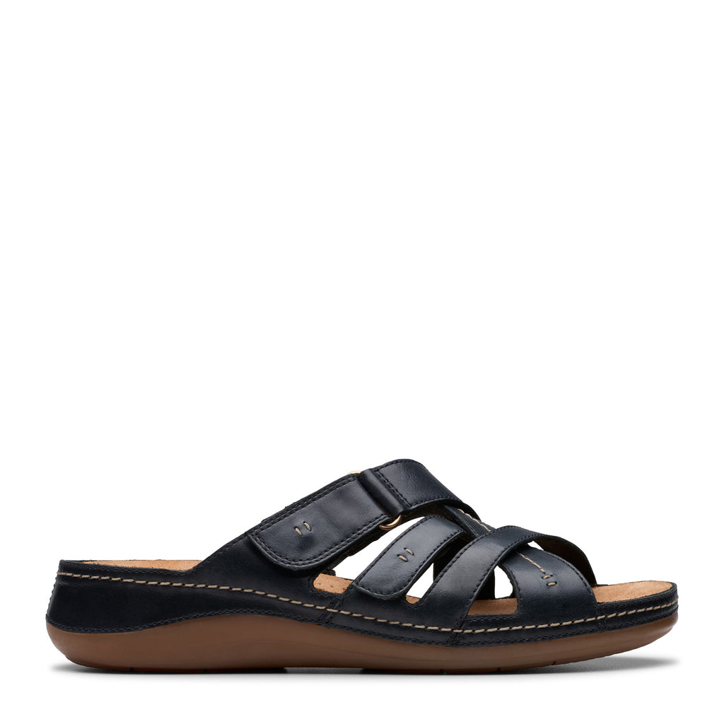 Women's Clarks Cecily Slide Sandal BLACK 26181418