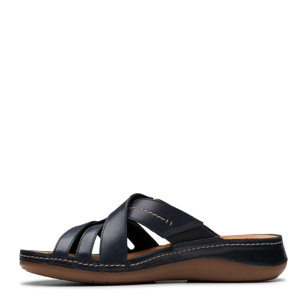 Women's Clarks Cecily Slide Sandal BLACK 26181418