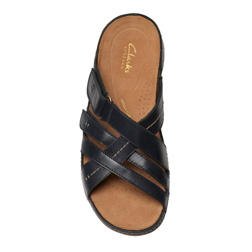 Women's Clarks Cecily Slide Sandal BLACK 26181418