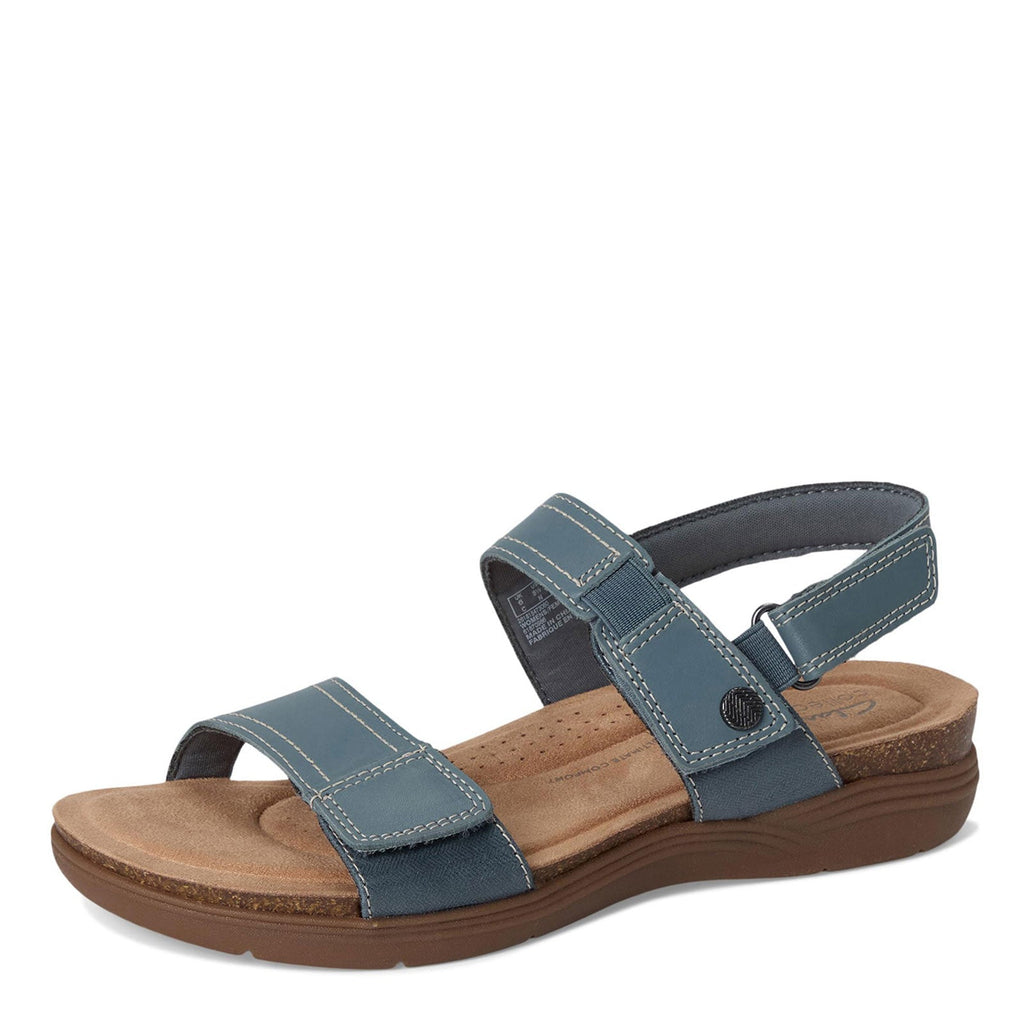 Women's Clarks April Clover Sandal BLUE GRAY 26181547