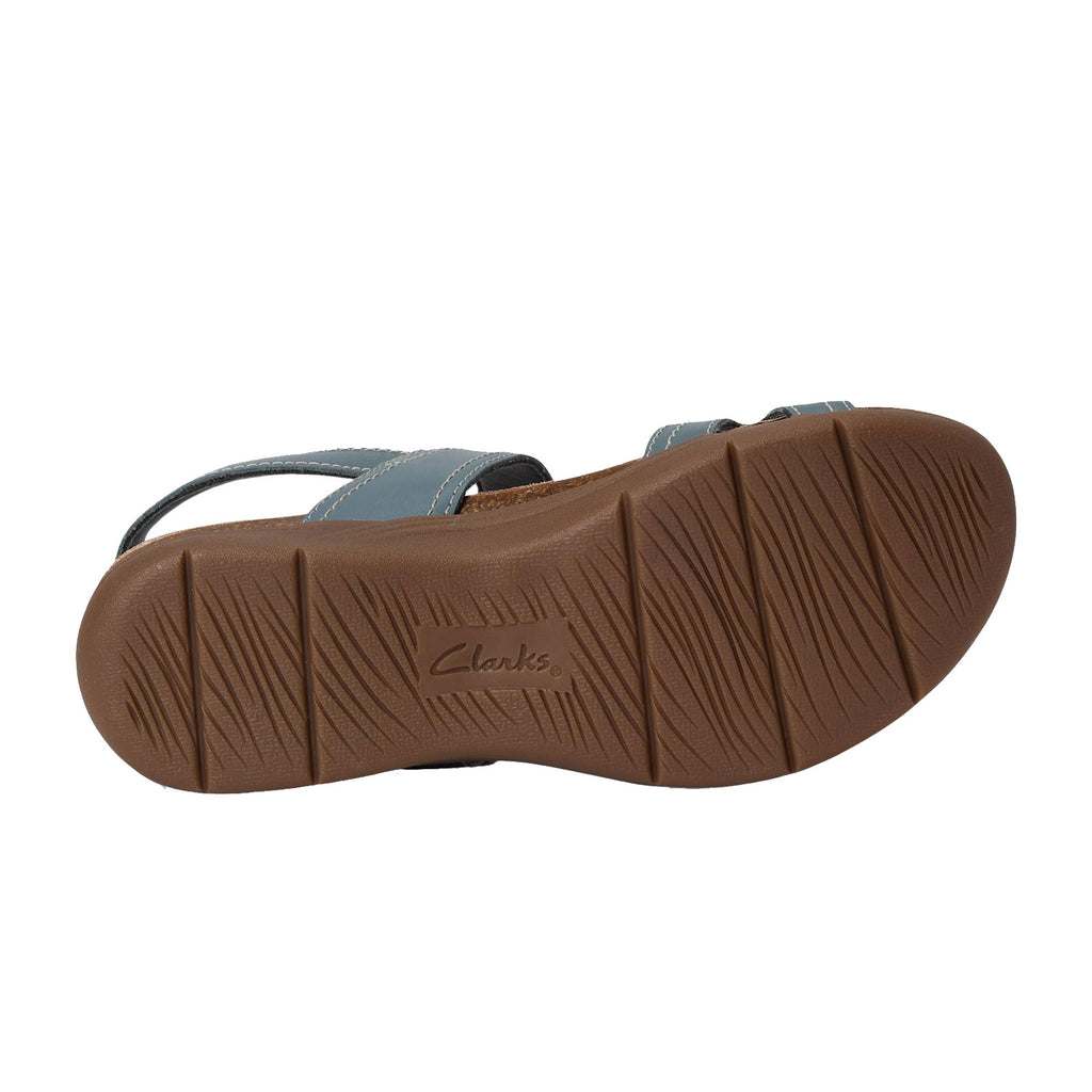 Women's Clarks April Clover Sandal BLUE GRAY 26181547