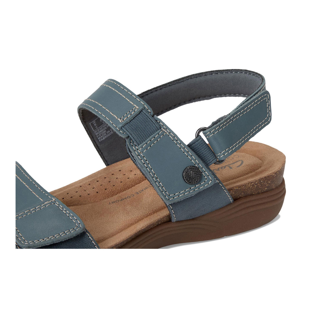 Women's Clarks April Clover Sandal BLUE GRAY 26181547