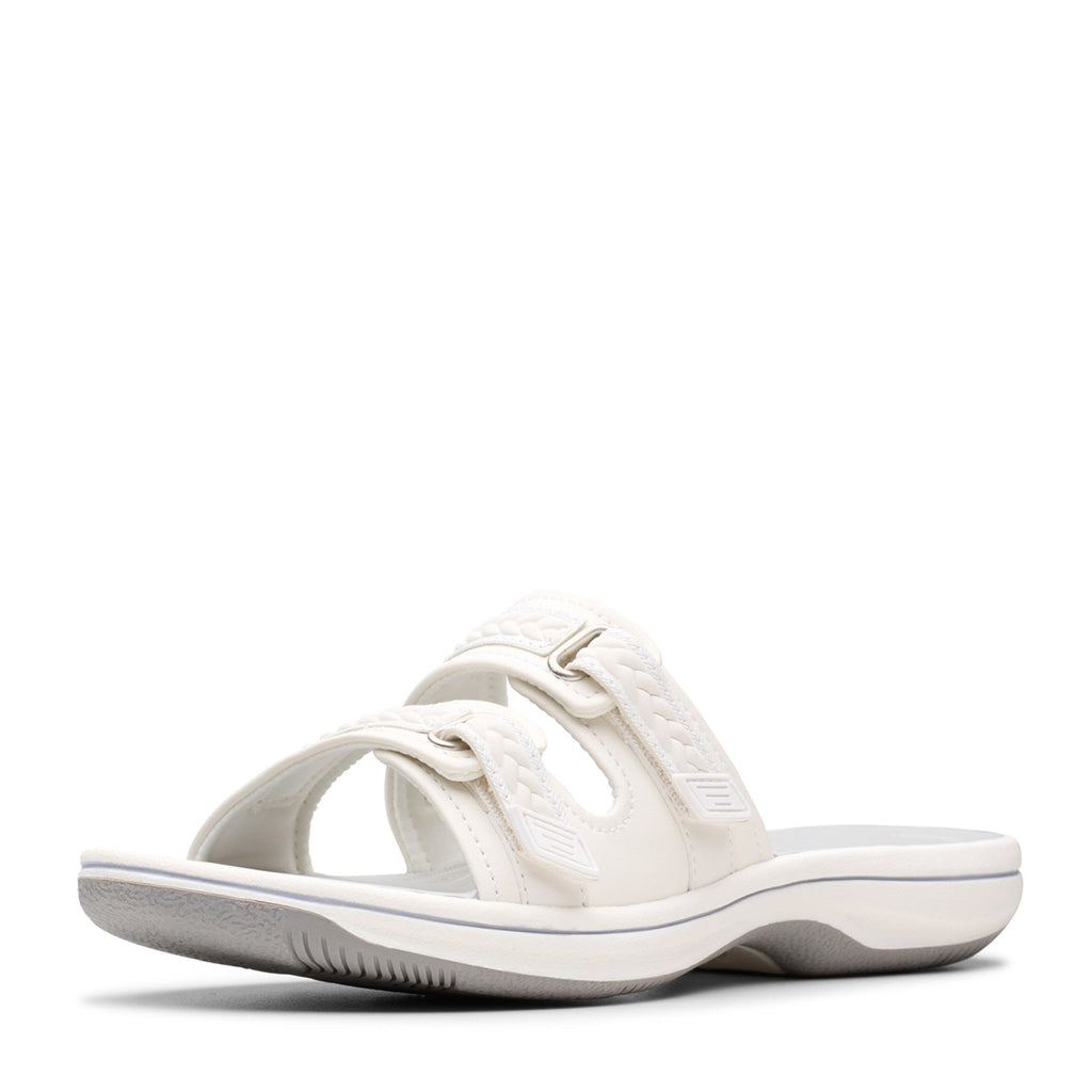 Women's Clarks Breezey Eve Sandal WHITE 26181840