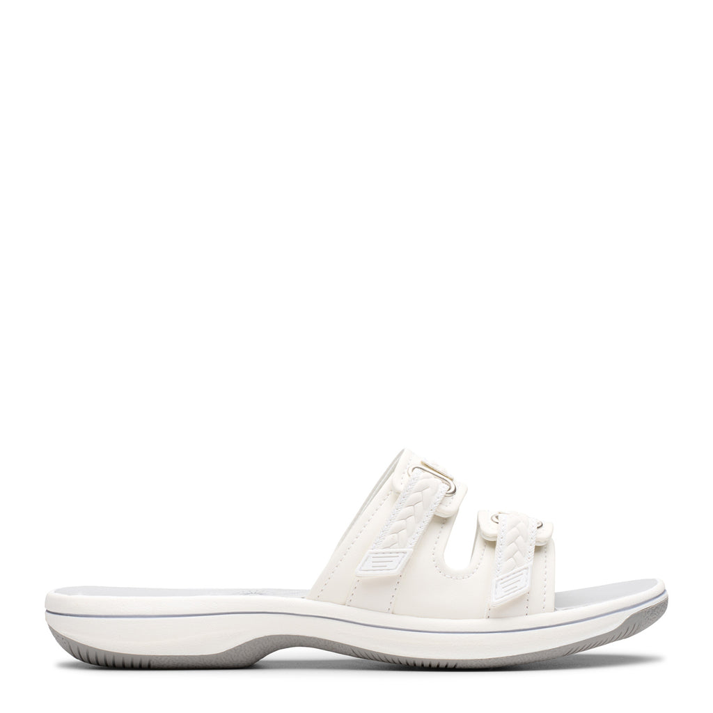 Women's Clarks Breezey Eve Sandal WHITE 26181840