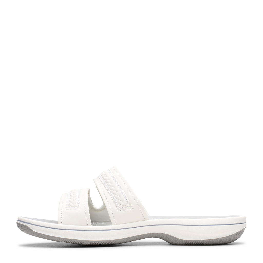 Women's Clarks Breezey Eve Sandal WHITE 26181840