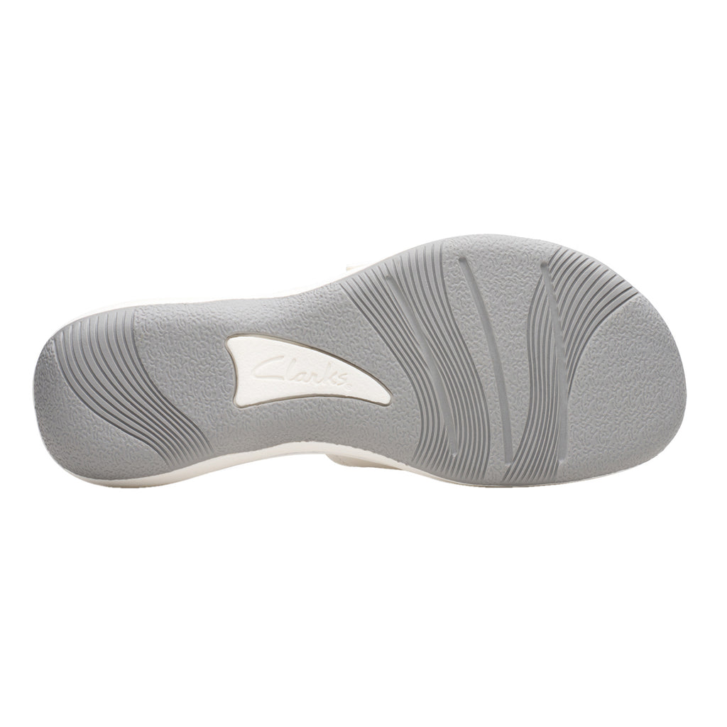 Women's Clarks Breezey Eve Sandal WHITE 26181840