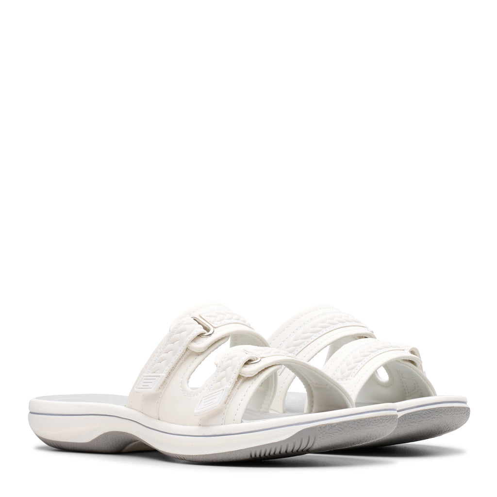 Women's Clarks Breezey Eve Sandal WHITE 26181840