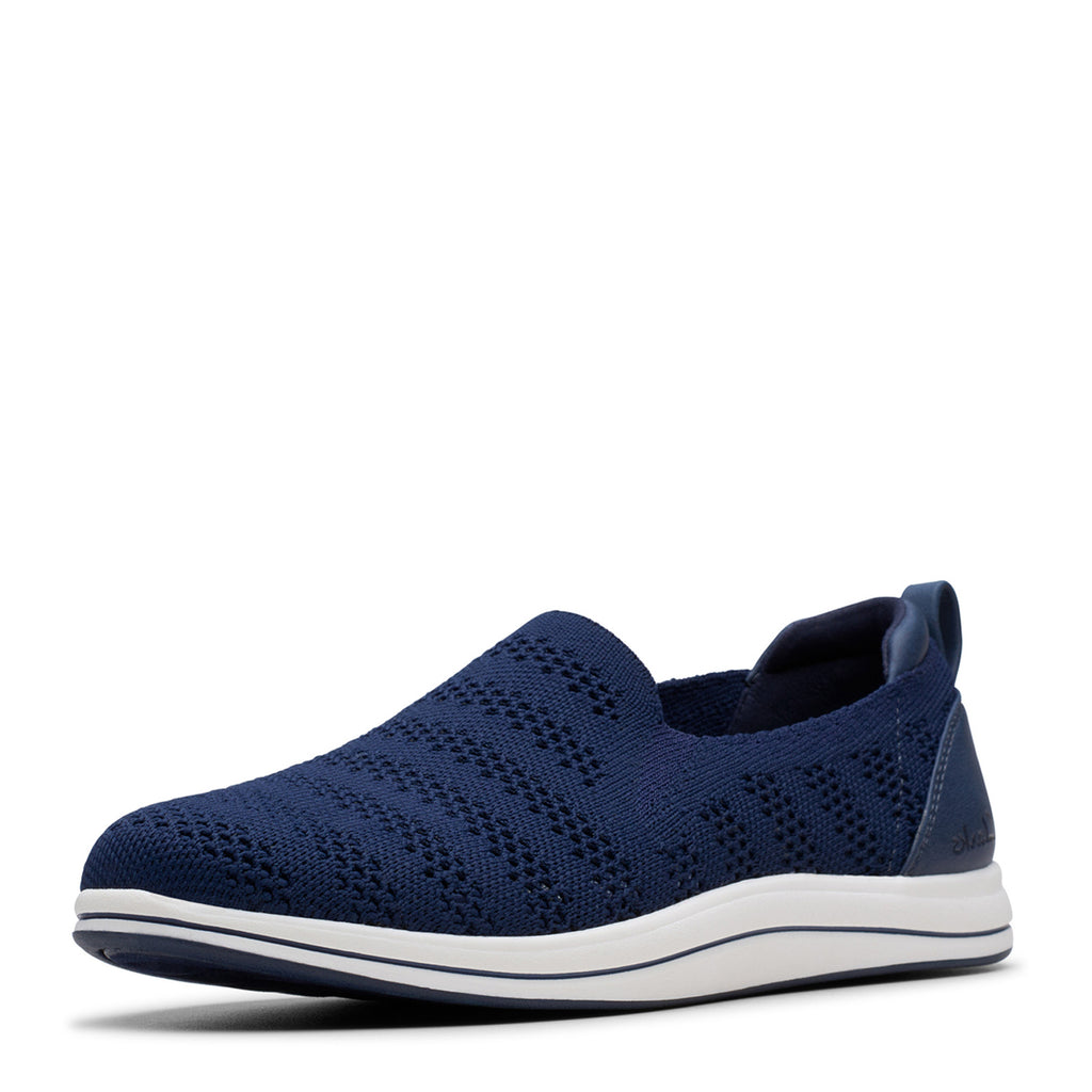 Women's Clarks Breezey Izzy Slip-On NAVY 26181902