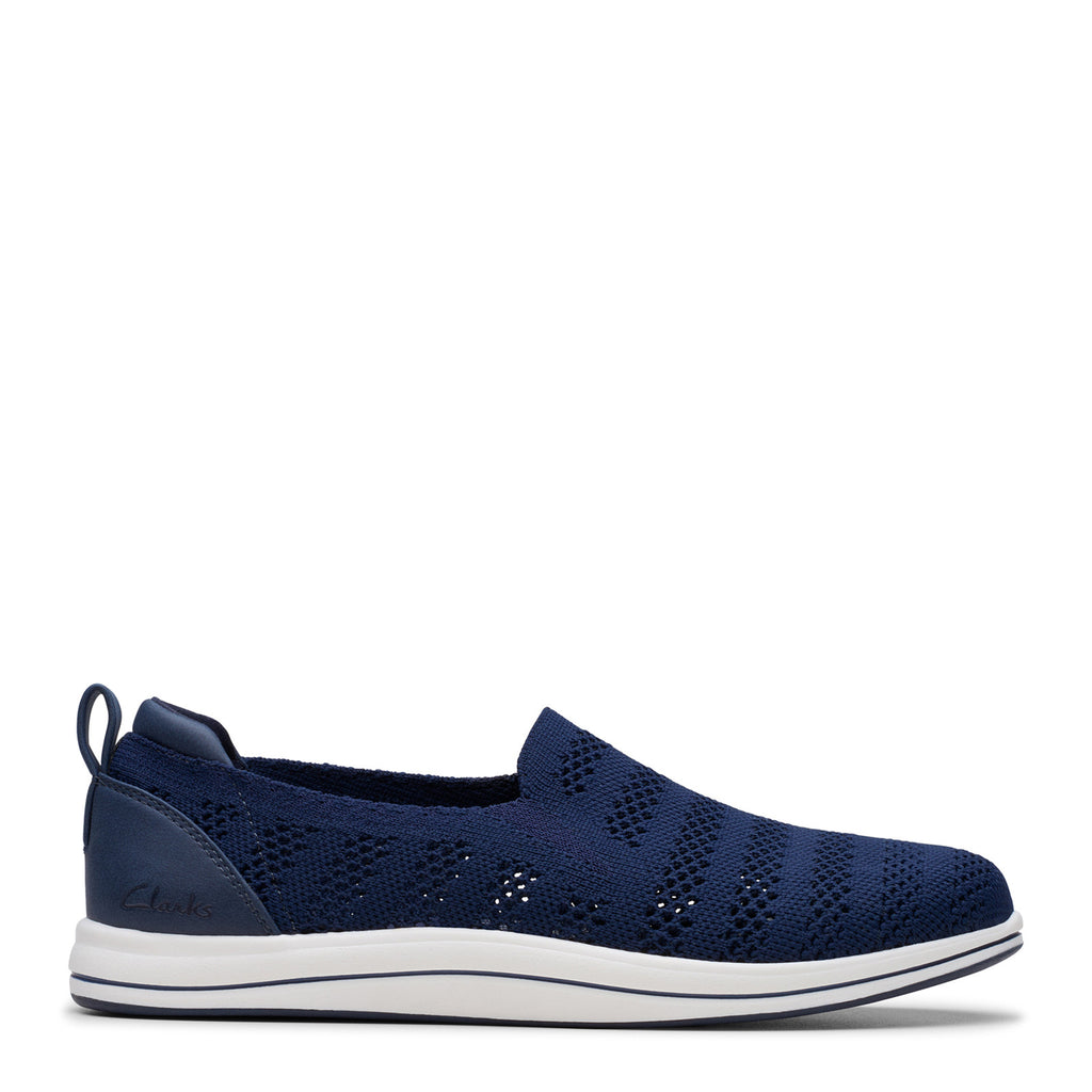 Women's Clarks Breezey Izzy Slip-On NAVY 26181902