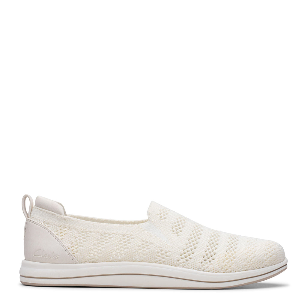 Women's Clarks Breezey Izzy Slip-On WHITE 26182241