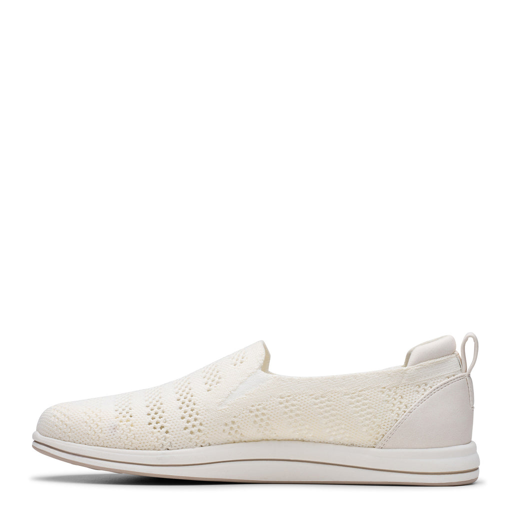 Women's Clarks Breezey Izzy Slip-On WHITE 26182241
