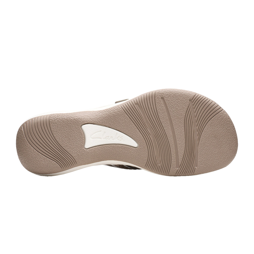 Women's Clarks Breezey Sun Sandal PEWTER 26182245