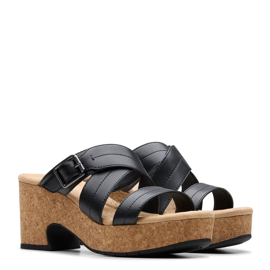 Women's Clarks Nerisa Holly Sandal BLACK 26182272