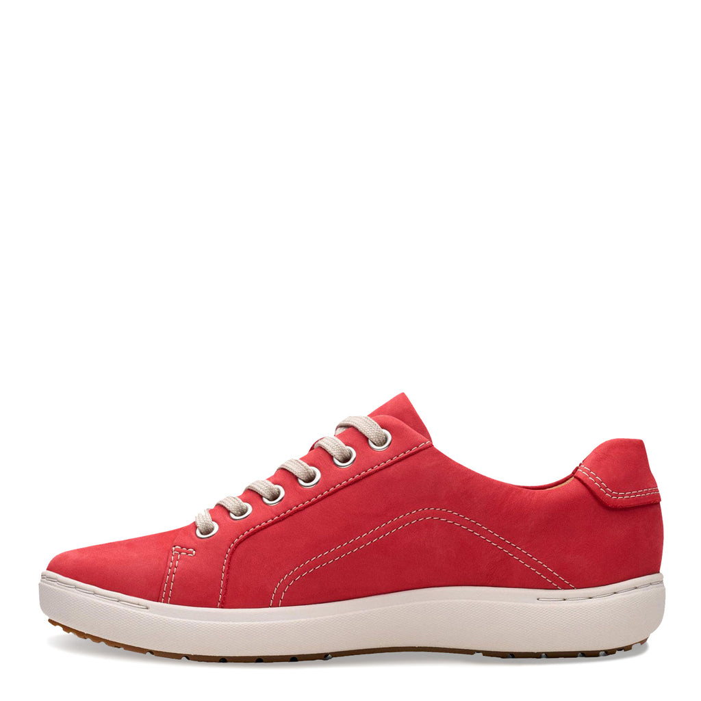 Women's Clarks Nalle Lace Sneaker RED 26182279