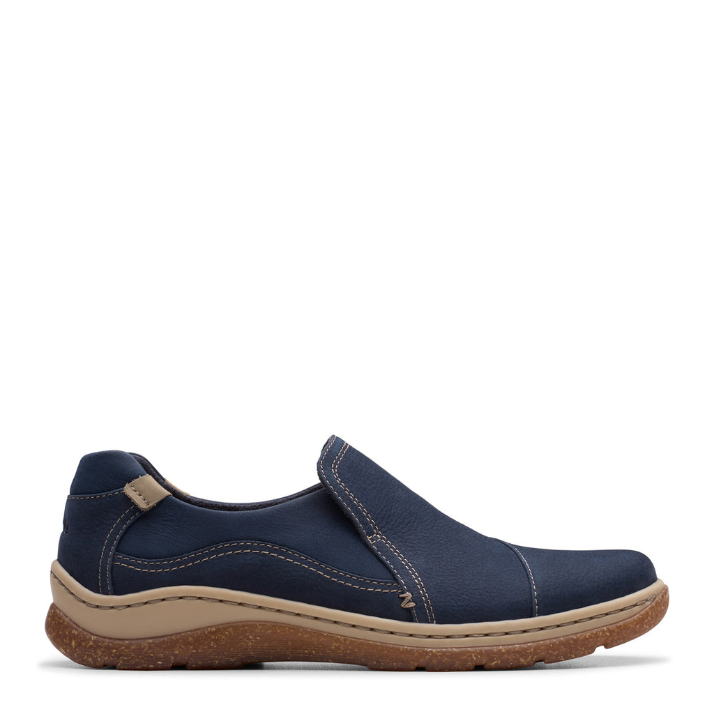 Women's Clarks Orlene Slip-On NAVY 26182987