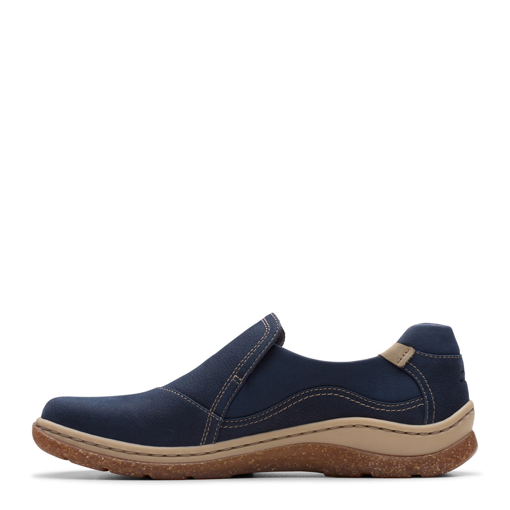 Women's Clarks Orlene Slip-On NAVY 26182987