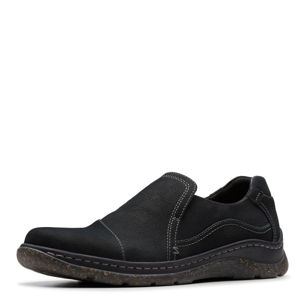 Women's Clarks Orlene Slip-On BLACK LEATHER 26182990