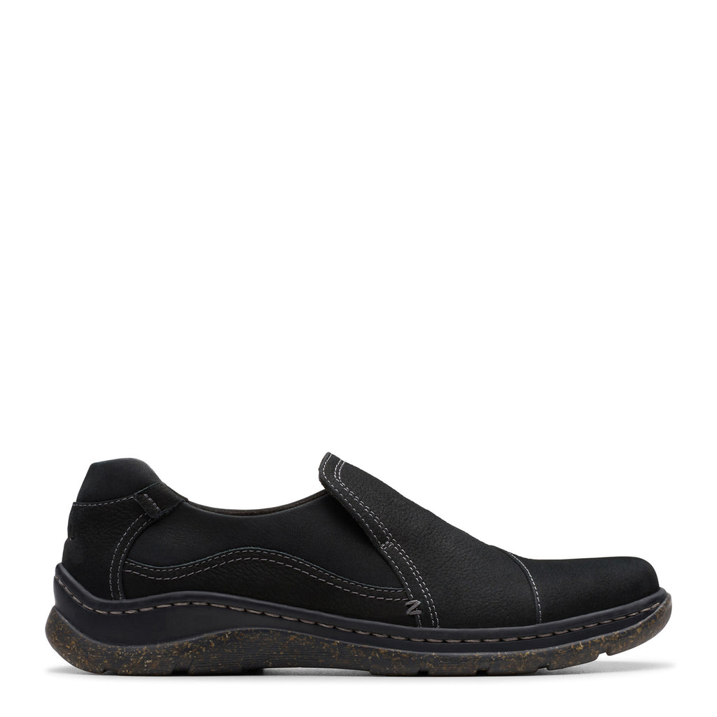 Women's Clarks Orlene Slip-On BLACK LEATHER 26182990
