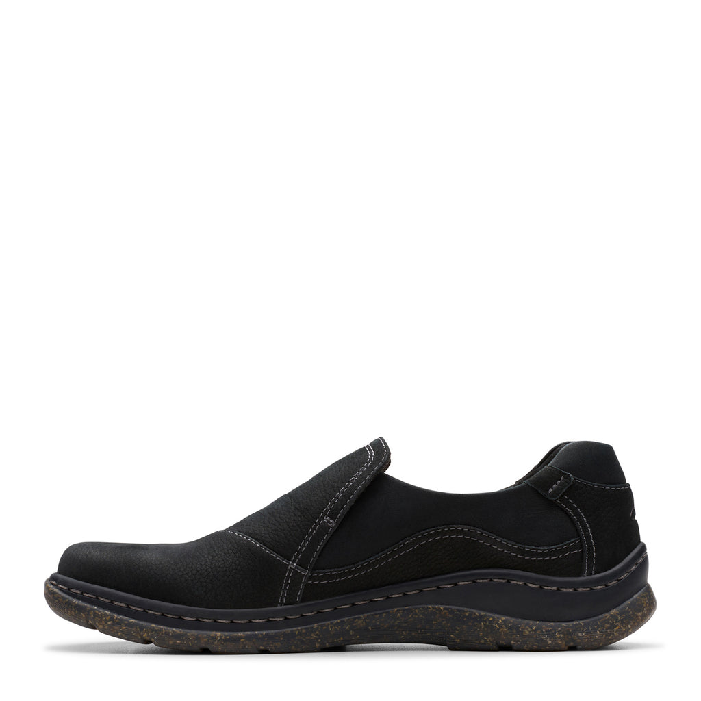 Women's Clarks Orlene Slip-On BLACK LEATHER 26182990
