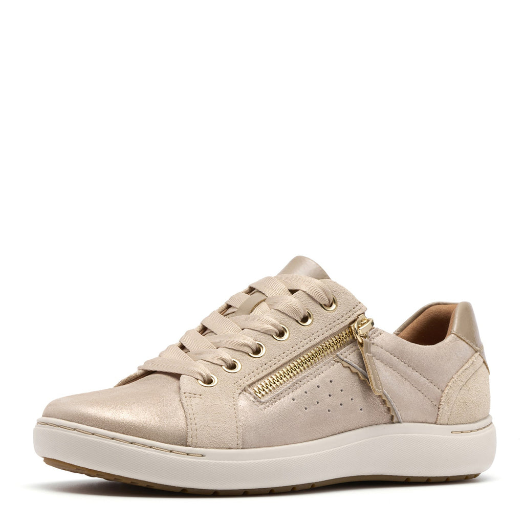 Women's Clarks Nalle Zen Sneaker METALLIC 26183972