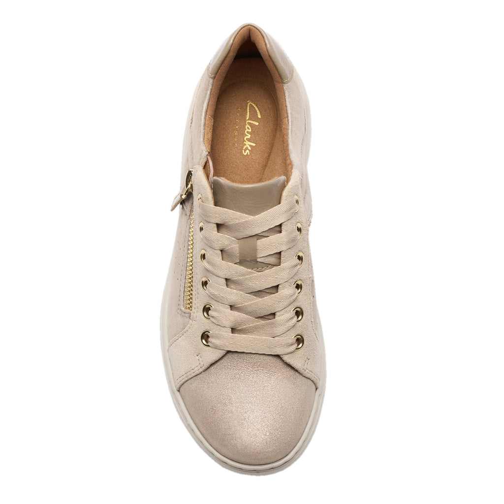 Women's Clarks Nalle Zen Sneaker METALLIC 26183972