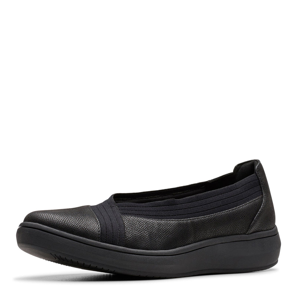 Women's Clarks BreezeSky Air Slip-On BLACK 26184191