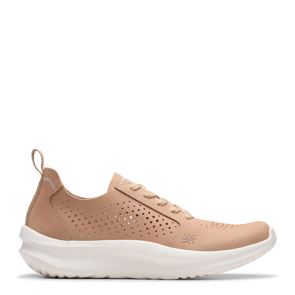 Women's Clarks Solevana Style Sneaker SAND 26184290