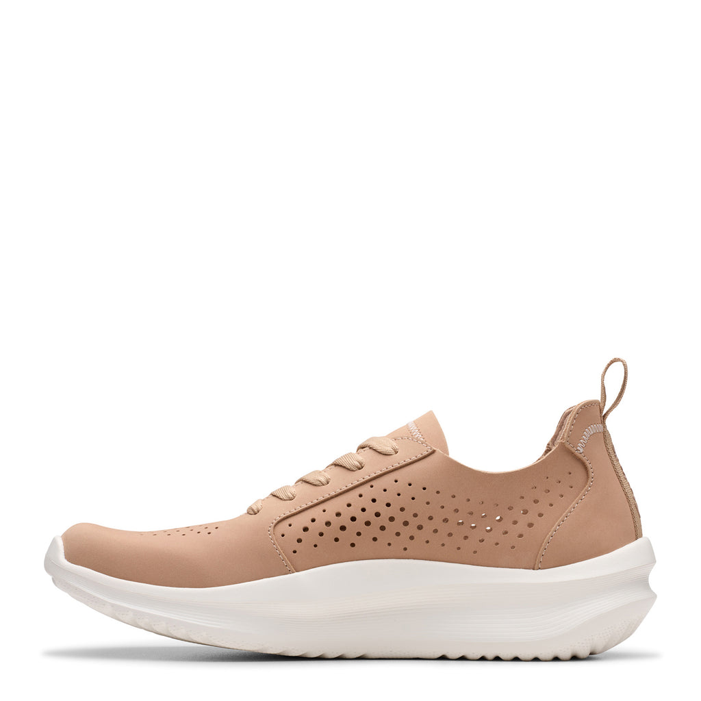 Women's Clarks Solevana Style Sneaker SAND 26184290