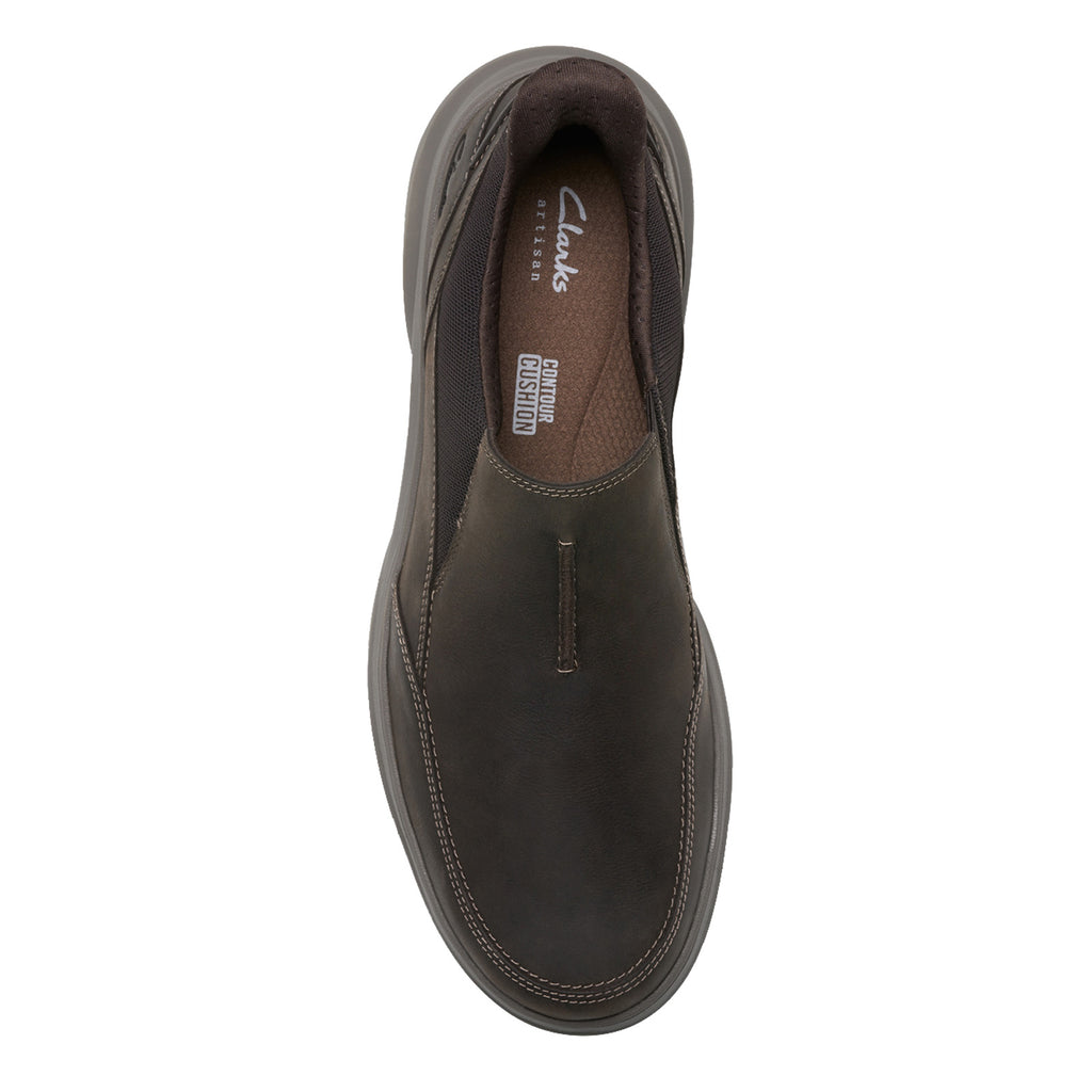 Men's Clarks Mullen Step Slip-On DARK BROWN 26184413