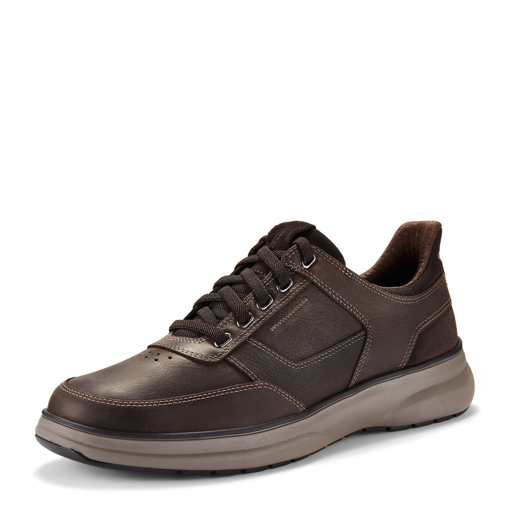 Men's Clarks Mullen Easy Sneaker DARK BROWN 26184416