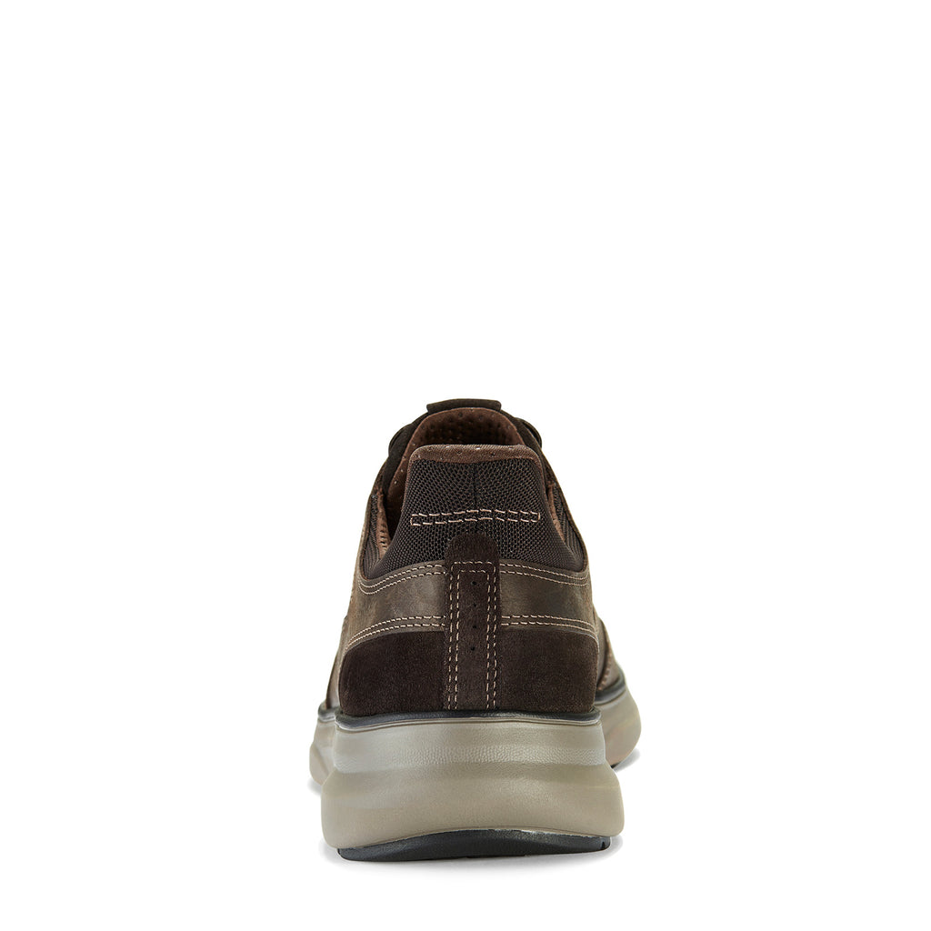 Men's Clarks Mullen Easy Sneaker DARK BROWN 26184416