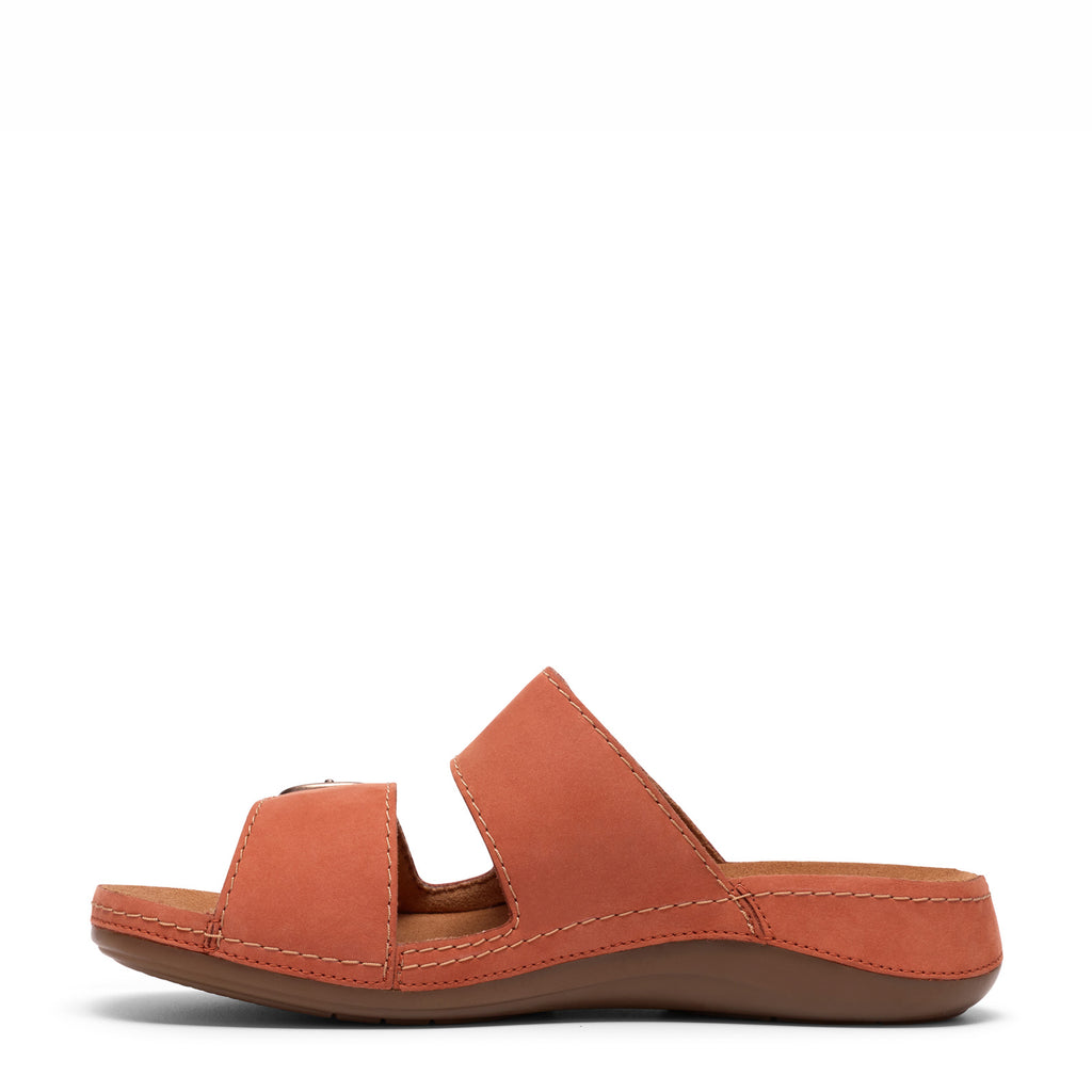 Women's Clarks Cecily Step Sandal BURNT ORANGE 26185836