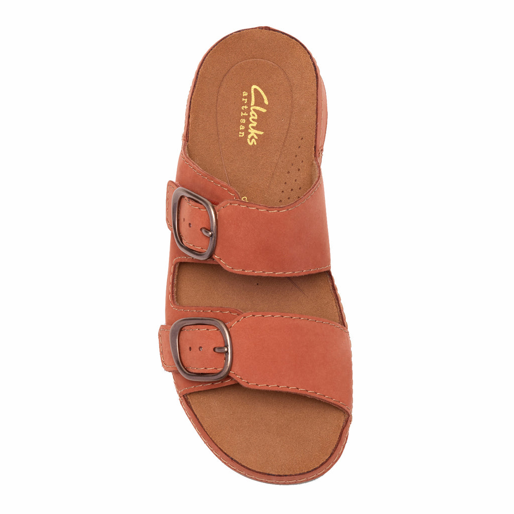 Women's Clarks Cecily Step Sandal BURNT ORANGE 26185836