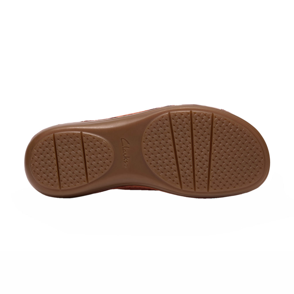 Women's Clarks Cecily Step Sandal BURNT ORANGE 26185836