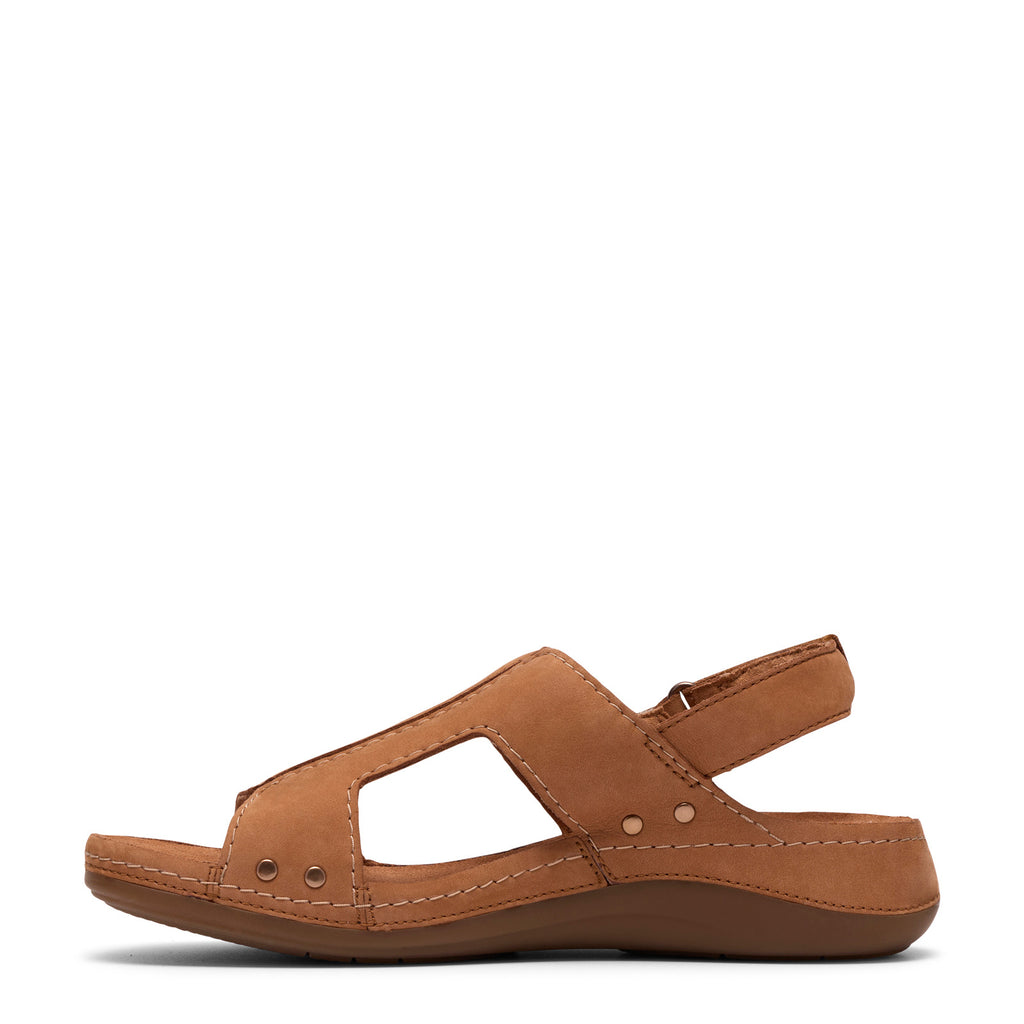 Women's Clarks Cecily Sun Sandal TAN NUBUCK 26185838