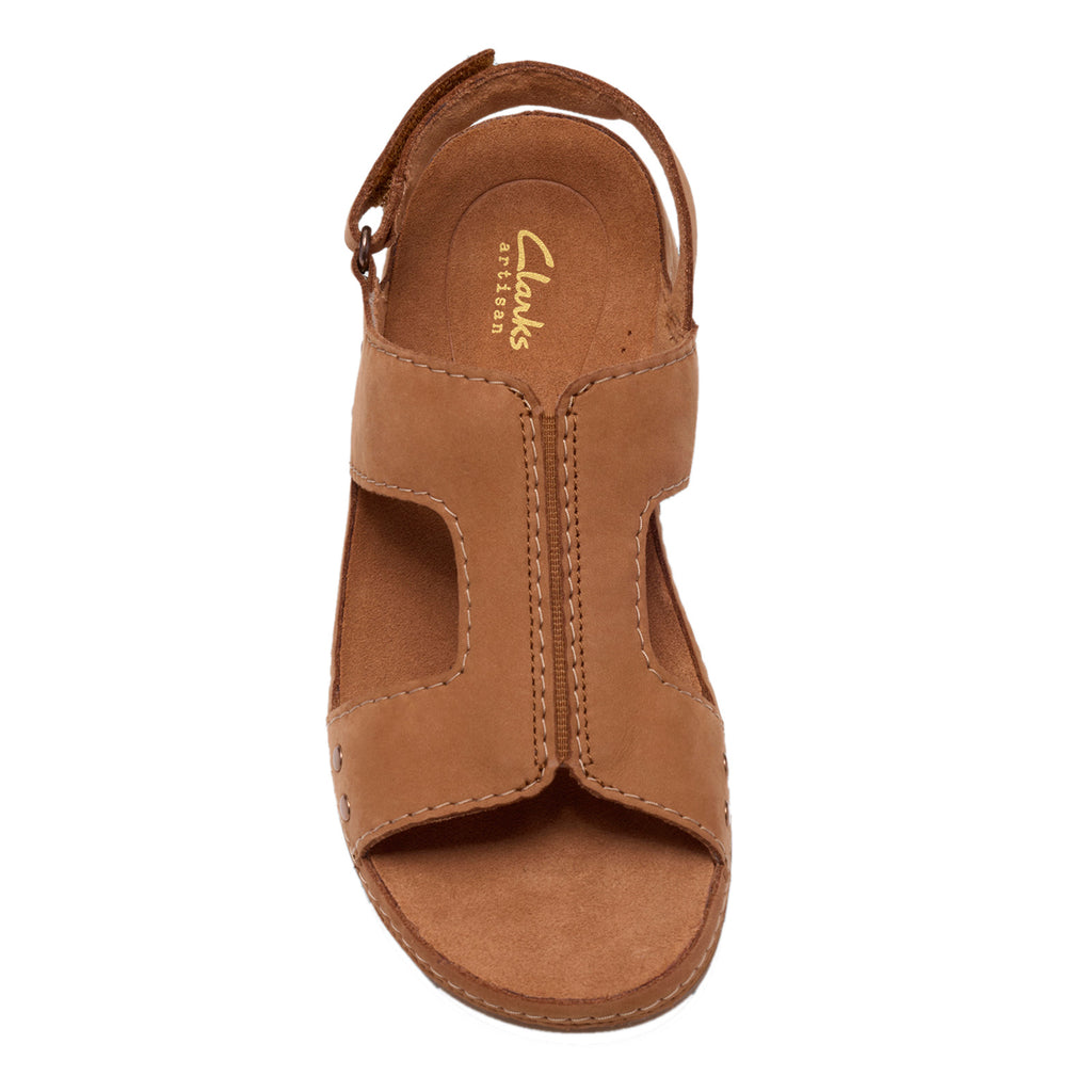 Women's Clarks Cecily Sun Sandal TAN NUBUCK 26185838