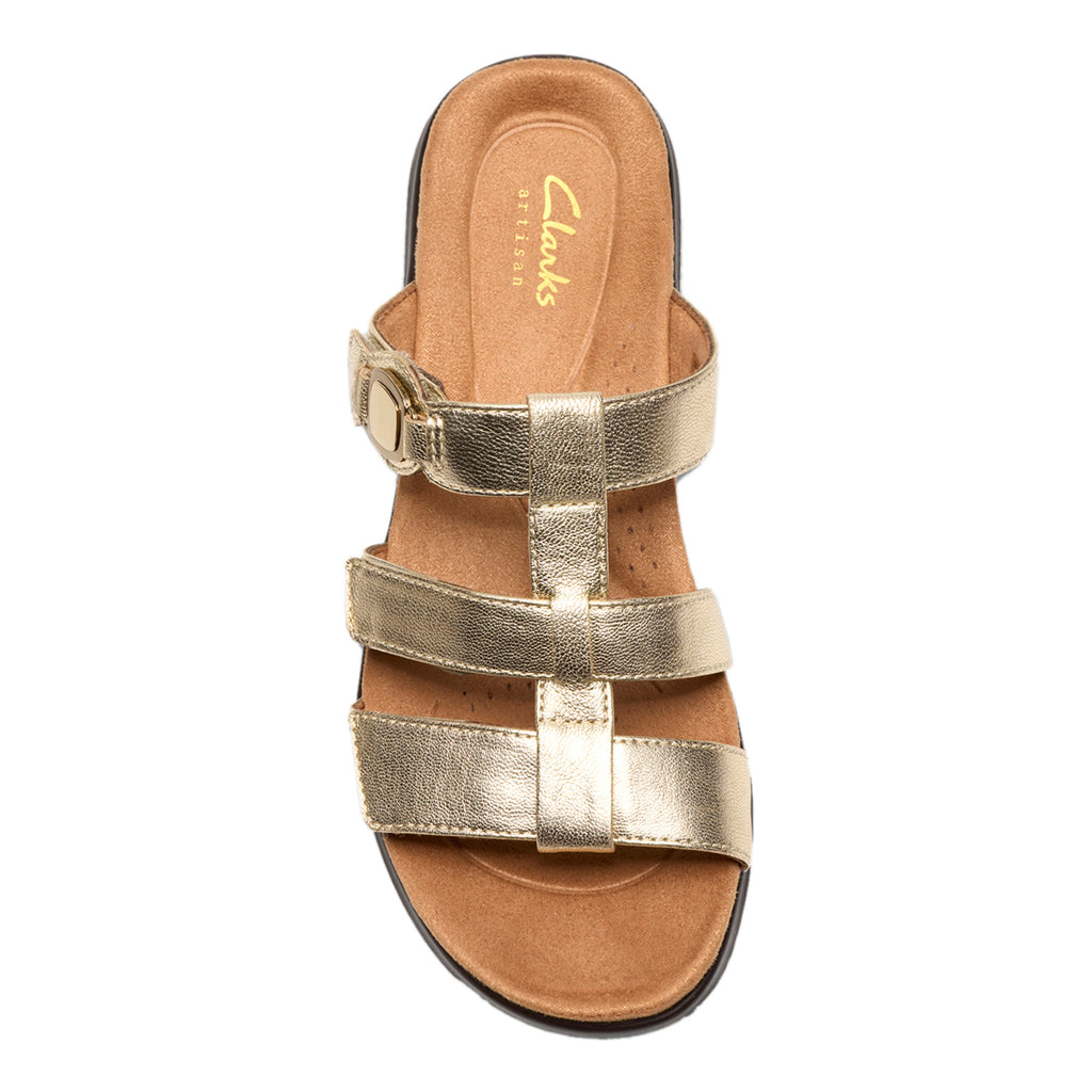 Women's Clarks Kilty Pearl Sandal CHAMPAGNE 26185966