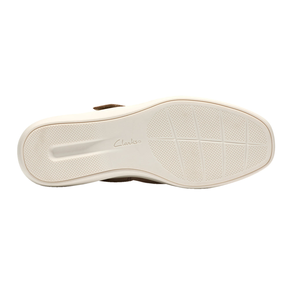 Women's Clarks Lynell Strap Mary Jane TAUPE NUBUCK 26186659