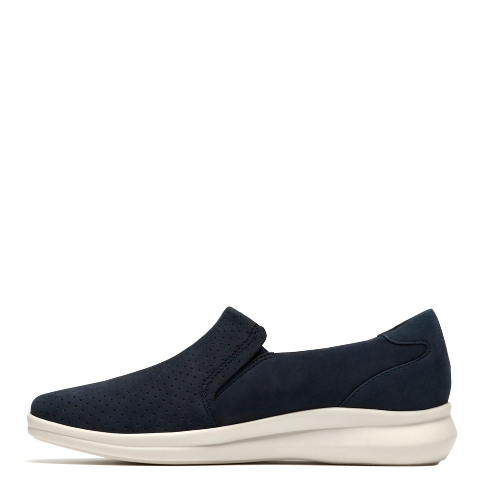 Women's Clarks Lynell Sky Sneaker NAVY NUBUCK 26186681