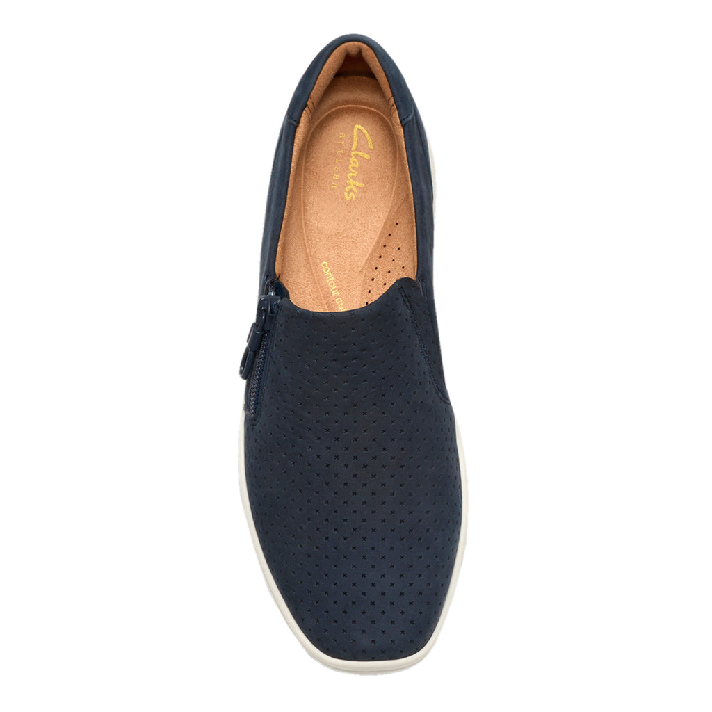 Women's Clarks Lynell Sky Sneaker NAVY NUBUCK 26186681