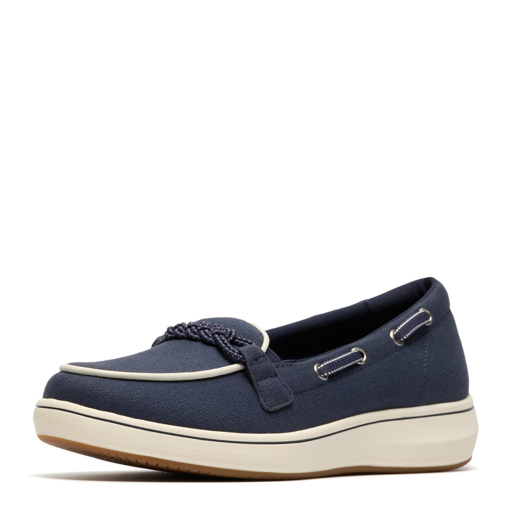 Women's Clarks Breeze Sky Bay Slip-On NAVY 26186840